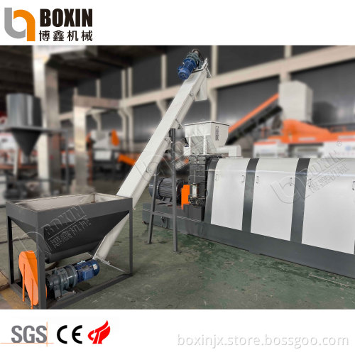 High Output HDPE, PP, PS, ABS Plastic Flakes Recycling Granulator Machine